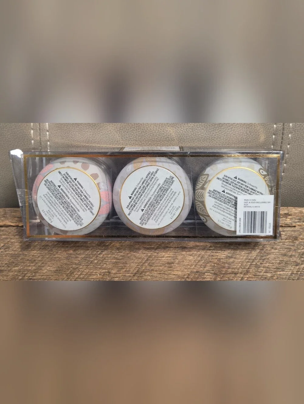 NIB Huntington Home Mini Candle Tins -  (3 Pack) Bin 1D